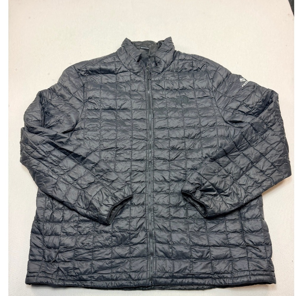 The North Face ThermoBall Eco Jacket Men Size XXL Black Excellent Quilted Puffer